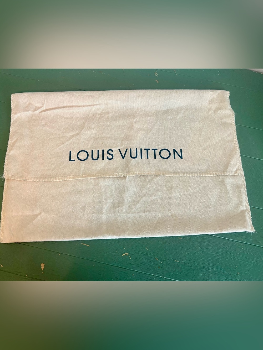 Louis Vuitton Dust Bag 18” X 14” Medium Size 100% Cotton Weave Light Cream